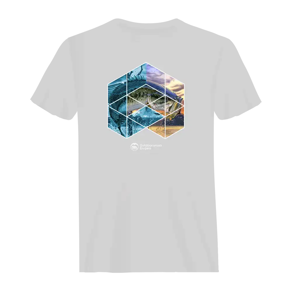 Fishing Geometry Man T-Shirt